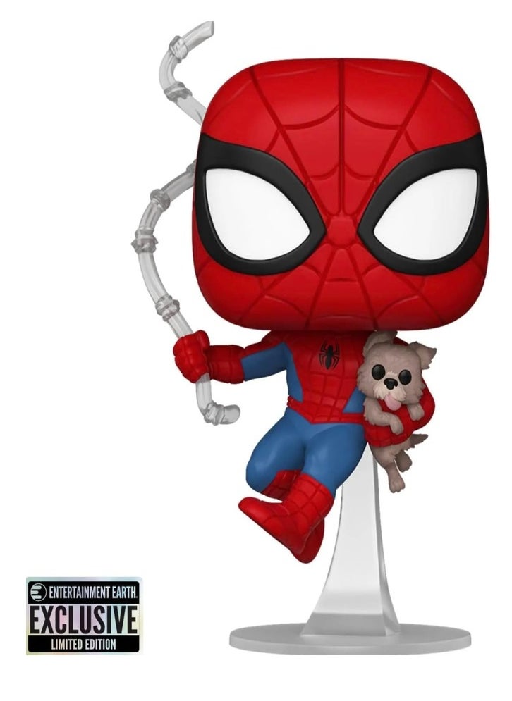 FUNKO POP - FUNKO POP - POP! MARVEL: SPIDER-MAN - SPIDEY WITH SANDWICH (DOG)(EXC) - Image 1