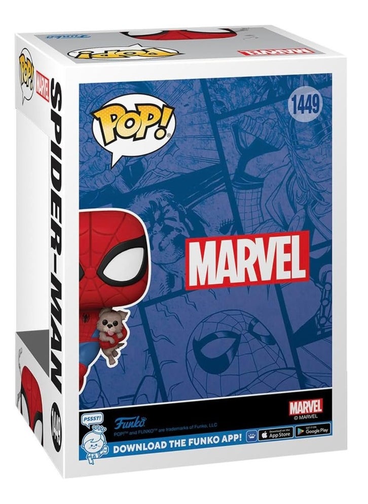 FUNKO POP - FUNKO POP - POP! MARVEL: SPIDER-MAN - SPIDEY WITH SANDWICH (DOG)(EXC) - Image 1