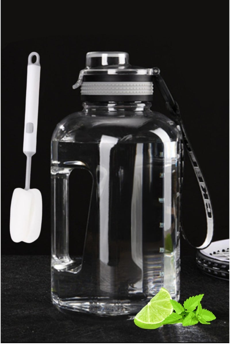 2.2L Big Water Bottle 2200ml with Handle Leak Proof BPA Free Large Capacity Daily Drinks Jug for Gym Fitness Sport Outdoor