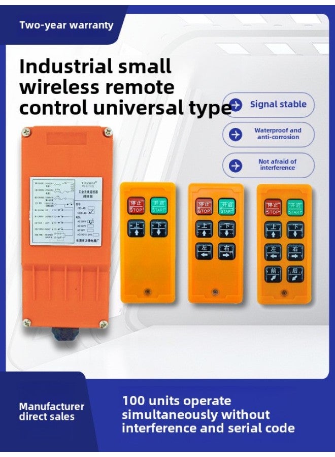 Mini Up And Down Wireless Industrial Small Remote Control Crane Crane Electric Hoist Hoist-Color:36v Up, Down, Left, Right, Two Shots And One Receiving  - Image 2