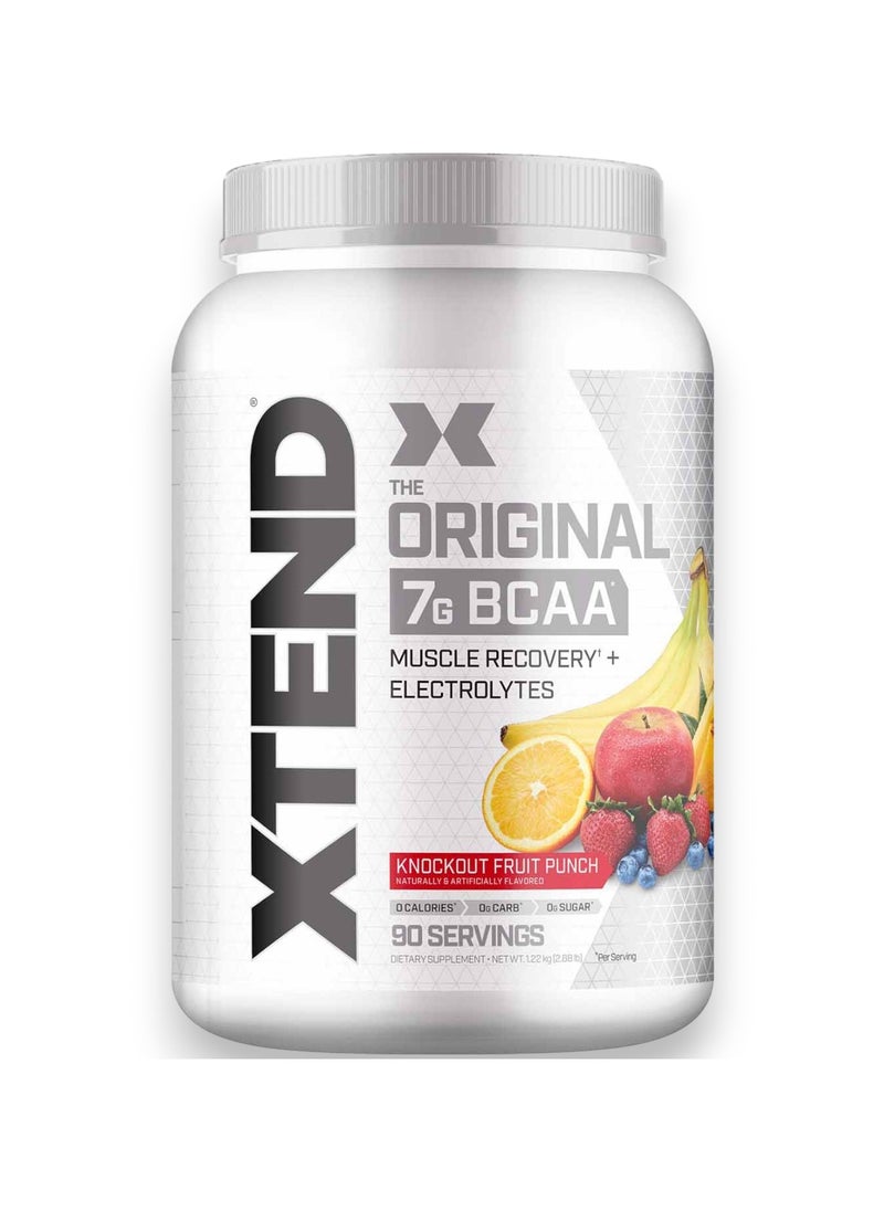 SCIVATION Xtend The Original 7G BCAA Muscle Recovery + Electrolytes, Knockout Fruit Punch Flavour,  90 Servings 