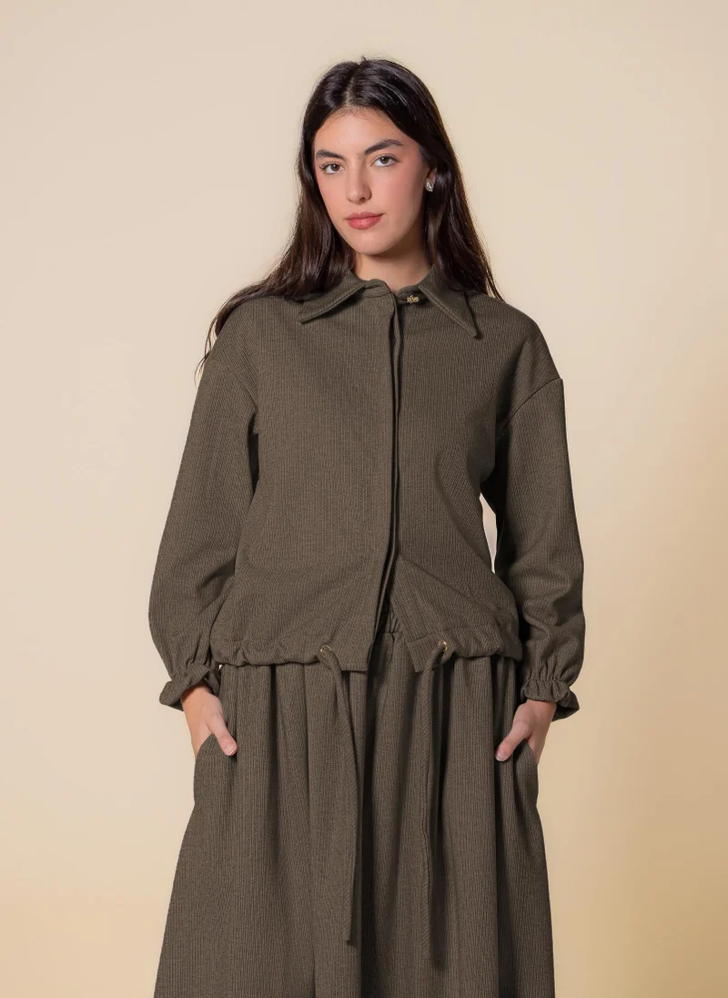 SHAPES DETAILED MAXI SKIRT SET