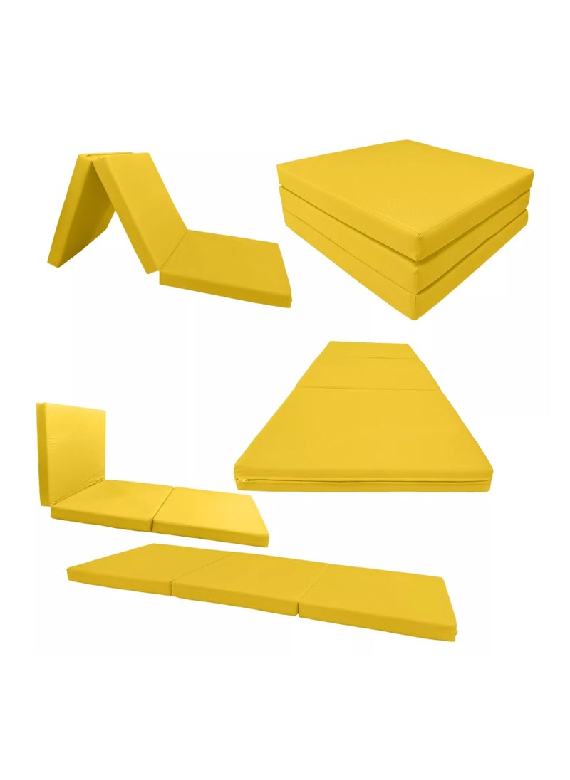 Comfy COMFY FOLDING MEDICATED FIRM YELLOW MATTRESS 180 X 90 X 7 CM  - Image 1