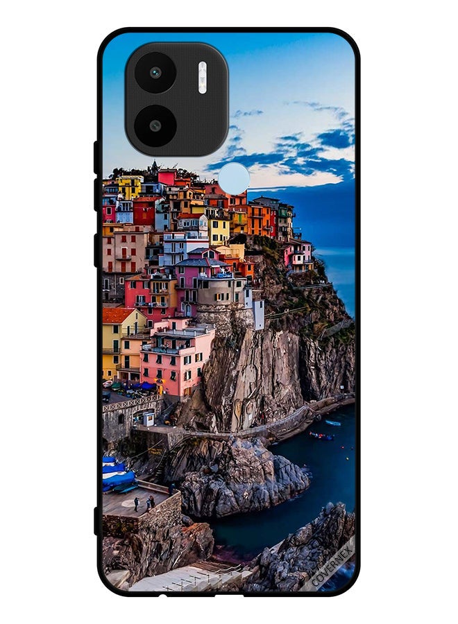 Covernex Protective Case Cover For Xiaomi Redmi A1 Plus Colorful Houses On The Sea - Image 1