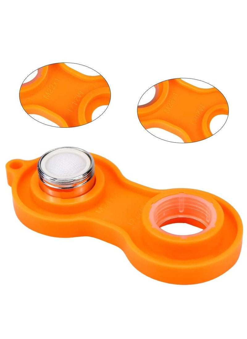 Replacement Tap Aerator Nozzle for 8 Pieces of Male 24mm Bathroom Faucet Aerators One faucet aerator wrench and a water-saving bubbler sink aerator are included.