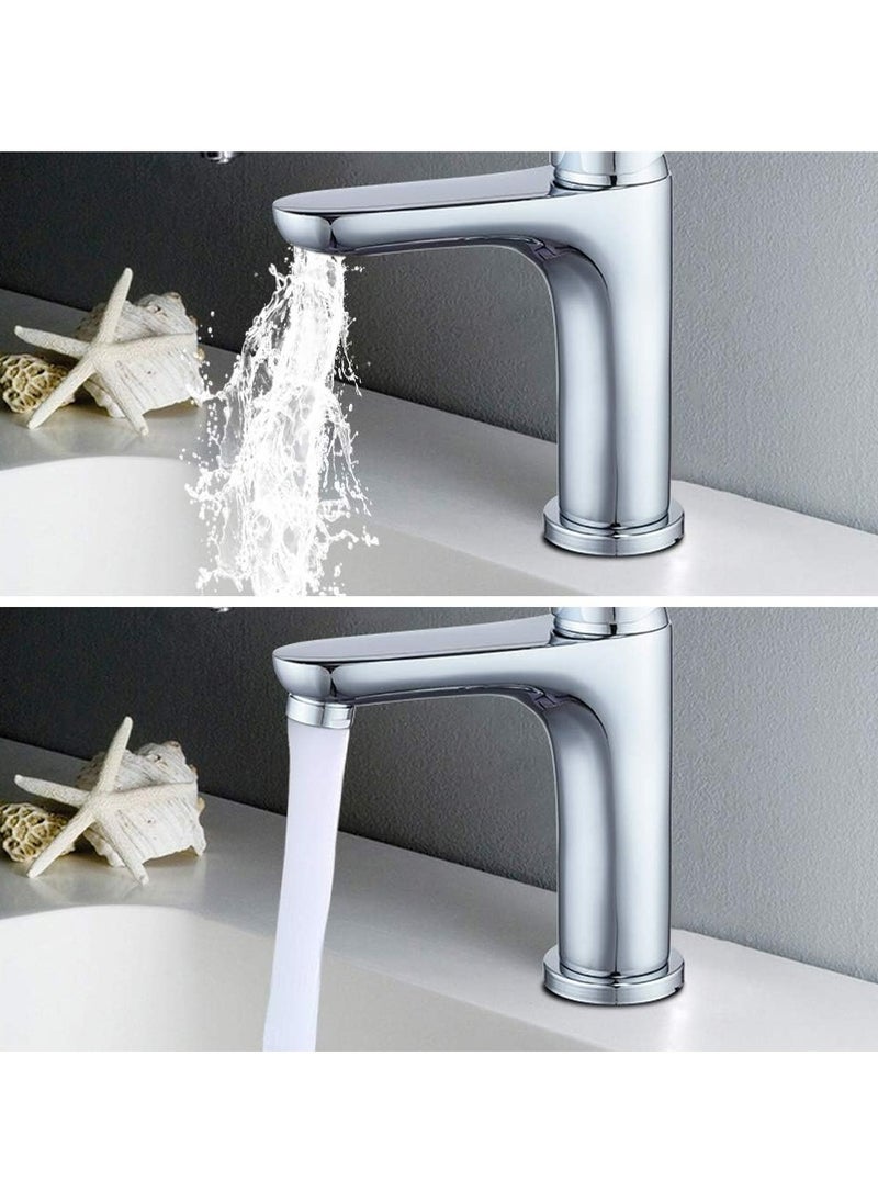 Replacement Tap Aerator Nozzle for 8 Pieces of Male 24mm Bathroom Faucet Aerators One faucet aerator wrench and a water-saving bubbler sink aerator are included.