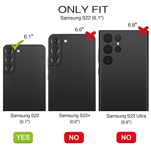 BENTOBEN for Samsung Galaxy S22 Case, S22 Magnetic Case [Compatible with MagSafe] Translucent Matte Slim Shockproof Women Men Protective Case Cover for Samsung S22 6.1", Black - Image 2