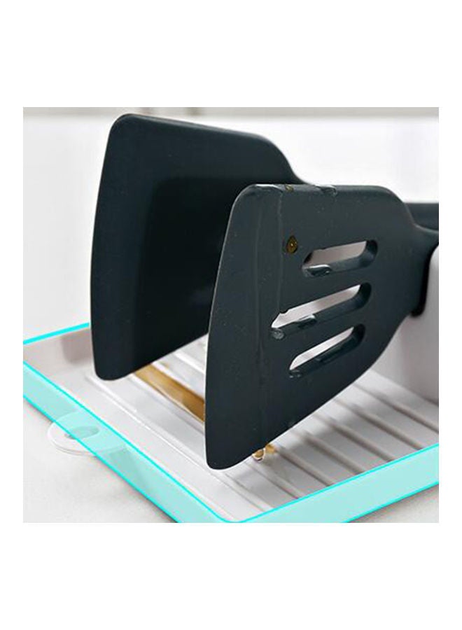 NIBEMINENT Kitchen Spatula Rack Green 14*5*13cm - Image 2