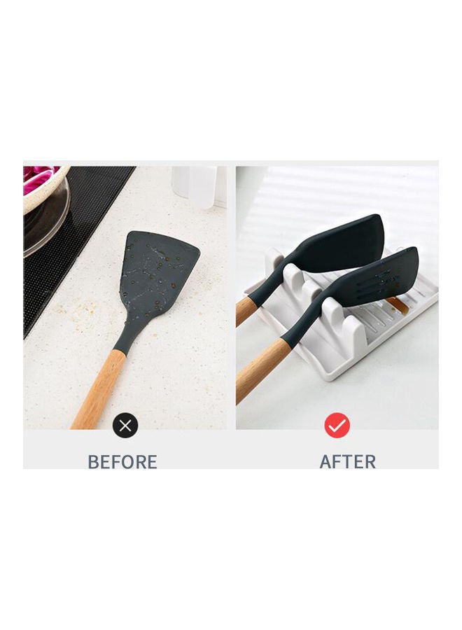 NIBEMINENT Kitchen Spatula Rack Green 14*5*13cm - Image 3