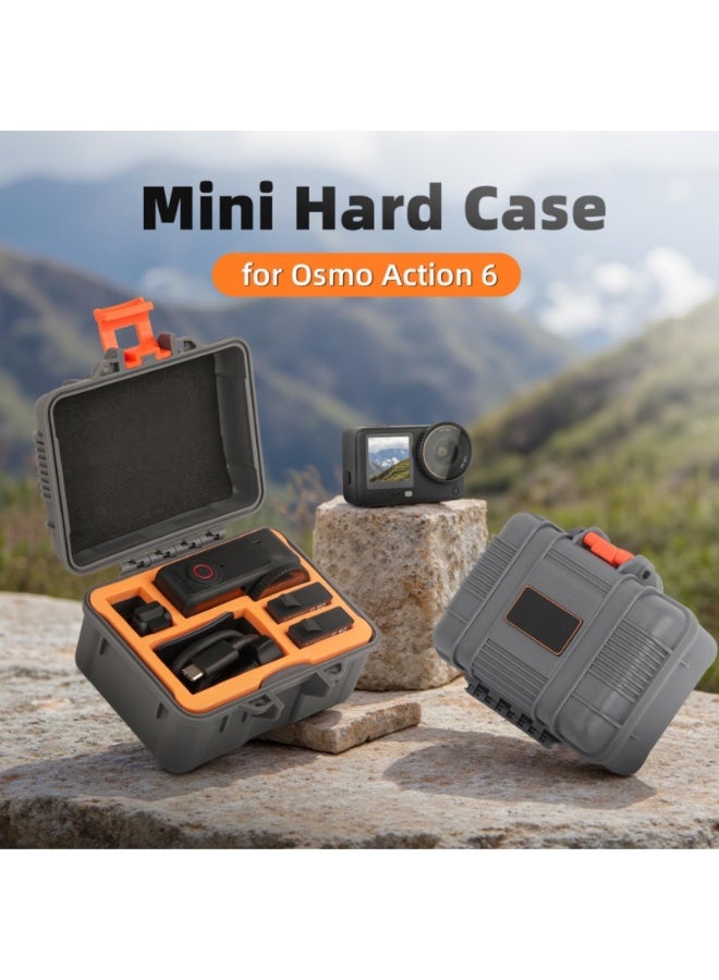 حمل حالة لـ DJI OSMO Action 6 ، كيس محمول صغير منظم كيس تخزين حالة سلامة مقاومة للماء لـ DJI Osmo Action6 اكسسوارات الكاميرا - Image 2
