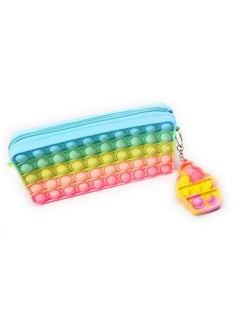 Tera13 TERA 13 Pencil Pouch for Kids (1 Pouch 1 Keychain) Pop It Pencil Pouch, Girls Pouch, Fidget Toys Keychain for Kids, Return Gifts for Kids, Pencil Case for Kids  - Image 2