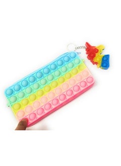 Tera13 TERA 13 Pencil Pouch for Kids (1 Pouch 1 Keychain) Pop It Pencil Pouch, Girls Pouch, Fidget Toys Keychain for Kids, Return Gifts for Kids, Pencil Case for Kids  - Image 3