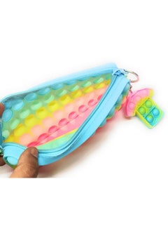 Tera13 TERA 13 Pencil Pouch for Kids (1 Pouch 1 Keychain) Pop It Pencil Pouch, Girls Pouch, Fidget Toys Keychain for Kids, Return Gifts for Kids, Pencil Case for Kids  - Image 4