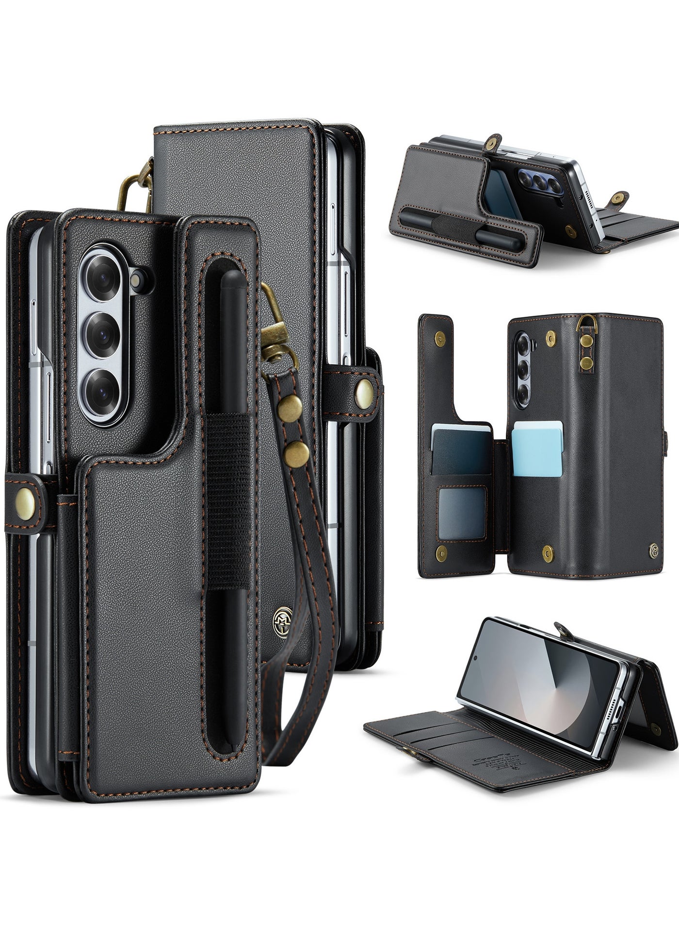 كيس مي Caseme Samsung Galaxy Z Fold 6 Case puleather