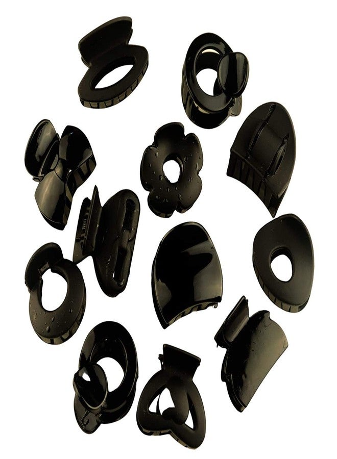 imioxo Medium size Hair Claw/clip/hair clutcher combo of 12 pices for Women and girls (CM_13) - Image 1