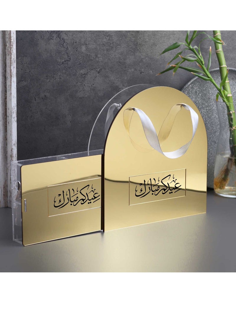 Story Of Candle An Incense Burner with Distinctive Arabic Engravings, a Luxurious Bag Made of White and Transparent Acrylic, a Box Containing Natural Oud Chips, and two Packages of a Quarter Tola of Luxurious Musk. - Image 2