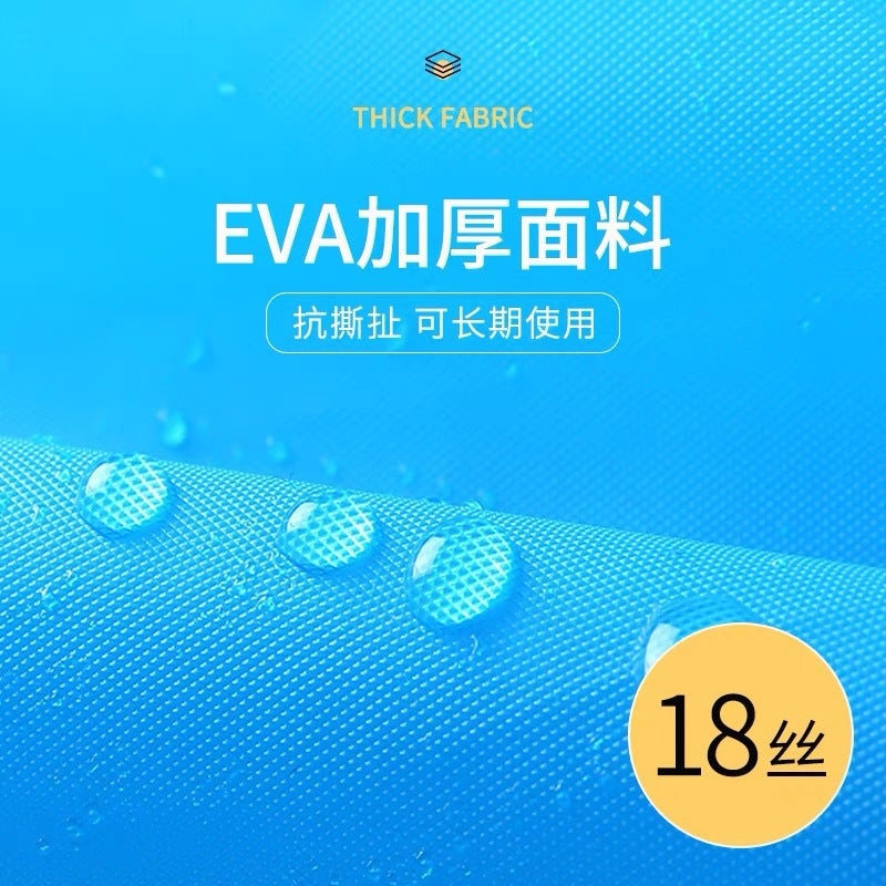 Thickened Non-Disposable Raincoat Fashion Portable Eva Adult Children Outdoor Travel Portable One-Piece Poncho - Image 4