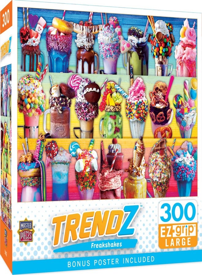 MasterPieces Trendz - Freakshakes 300pc EzGrip Puzzle Multicolor, 18" x 24" - Image 1