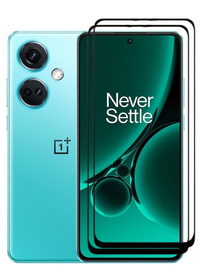 AINA 2 Pieces Tempered Glass Screen Protector 5D Designed For OnePlus Nord CE3 Full Glue Edge to Edge Full Screen Coverage And Bubble Free - Image 1