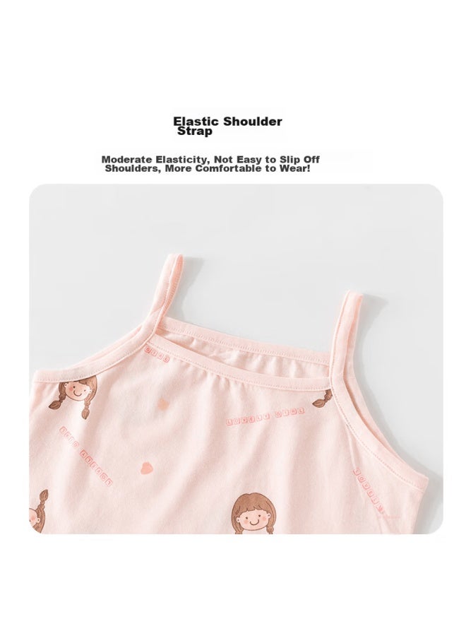 Nubiwu Girls' Camisole Undershirt, Inner Wear For Older Children, Thin Summer Sleeveless Undershirt For Girls, Small Camisole - Image 2