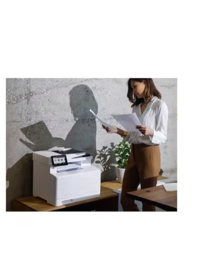 Wireless Color Laser Multifunction Printer, Print Scan Copy Fax, Automatic Duplex Printing, Wi-Fi Connectivity for Home and Office Use - Image 4