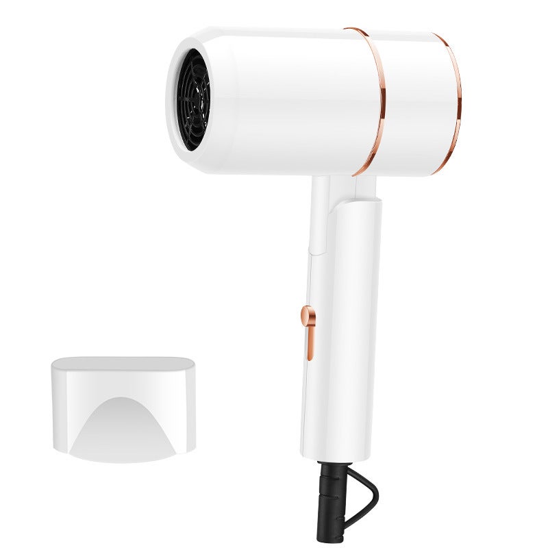 Generic Low Noise Portable Blow Dryer folded white 
