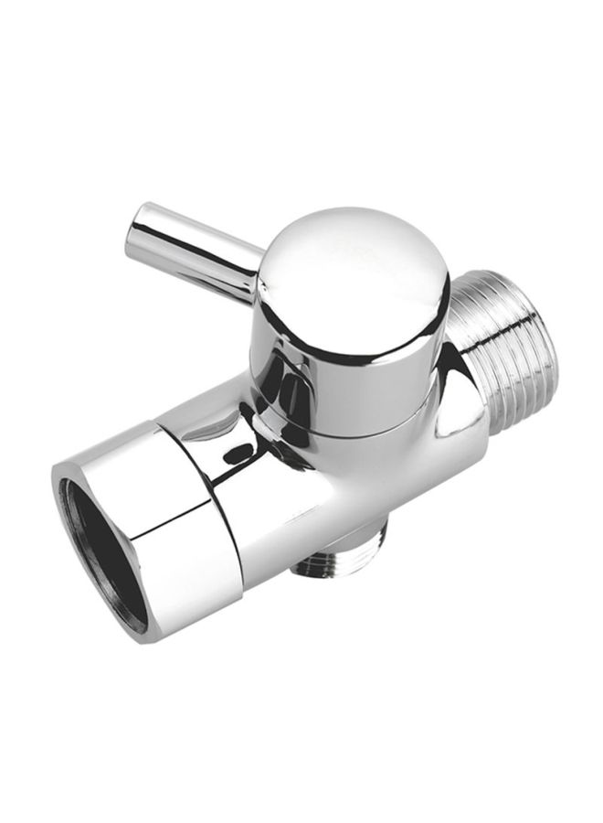 Loquat 3 Way Cross Shower Connector Silver 7.5x6.3cm - Image 2