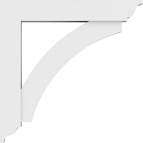 Ekena Millwork BKTP03X24X24THR01 Standard Thorton Architectural Grade with Traditional Ends PVC Brackets, 3"W x 24"D x 24"H - Image 3