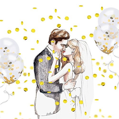 SINKSONS Gold Confetti Balloons 20 Pieces, 12 Inches Party Balloons With Golden Paper Confetti Dots For Party Decorations Wedding Decorations And Proposal (Gold) - Image 4