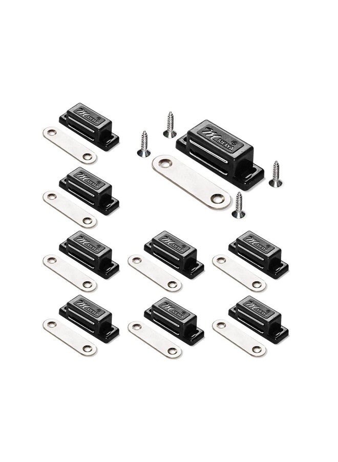 12Pack Magnetic Door Catch High Magnetic Plastic Heavy Duty Latch for Kitchen Bathroom Cupboard Wardrobe Closet Closures Cabinet Door Drawer Magnets  - Image 1