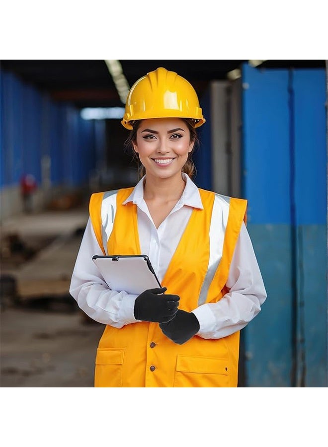 6 Pairs Black Cotton Gloves for Dry Hands Eczema SPA Moisturizing Work Glove Liners for Serving Costume Inspection - Image 5