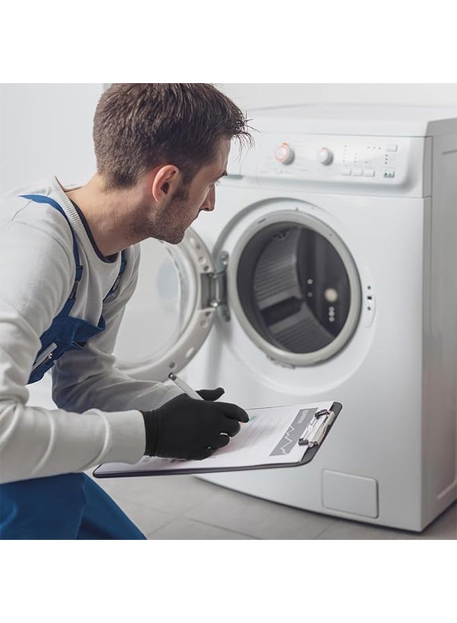 6 Pairs Black Cotton Gloves for Dry Hands Eczema SPA Moisturizing Work Glove Liners for Serving Costume Inspection - Image 4