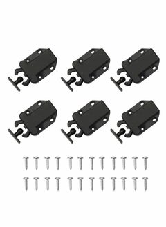 Y&D Touch Release Catch Latch, Black Push To Open Lock With Automatic Pop-up Function Cabinet Lock, ABS Latch For Cupboard And Drawer  - Image 1