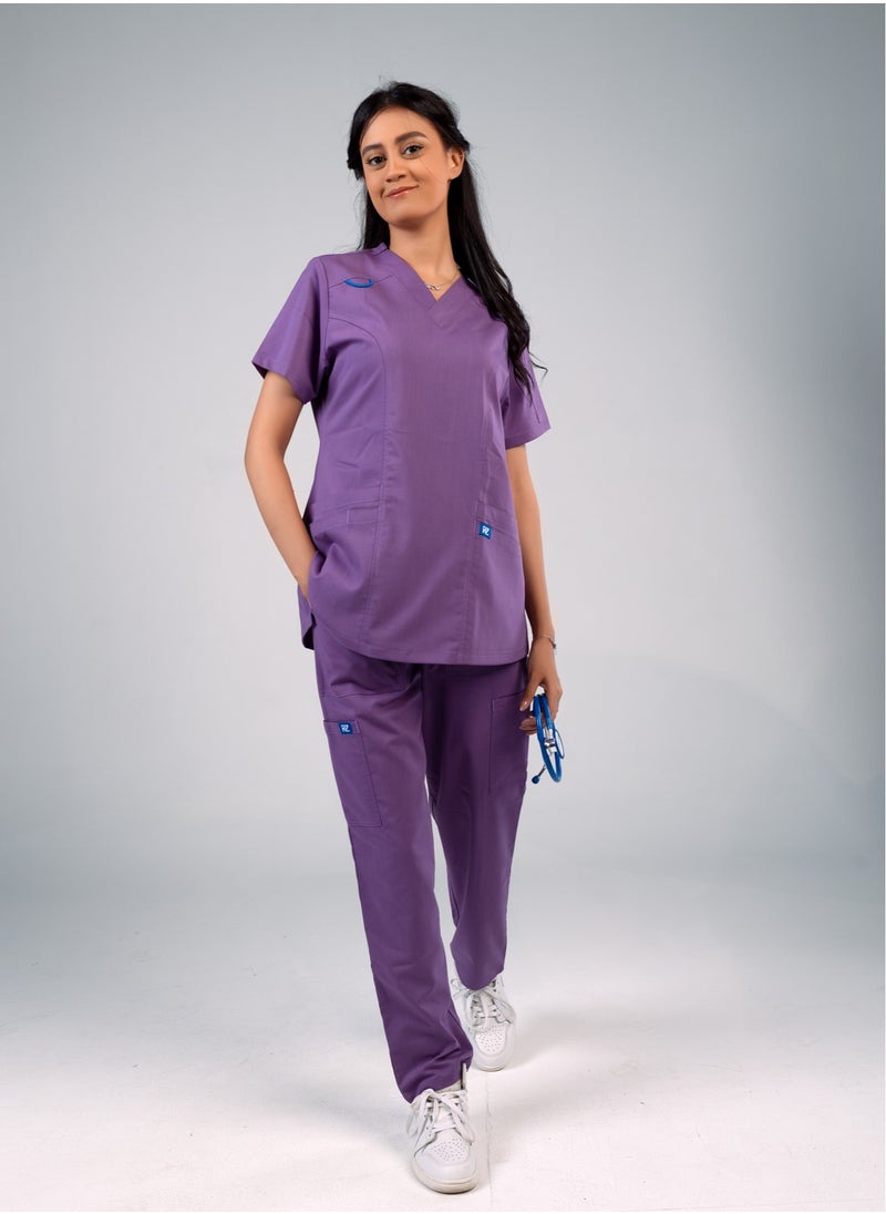 RZ - Purple medical scrubs from RZ are comfortable, flexible and elegant - Image 1