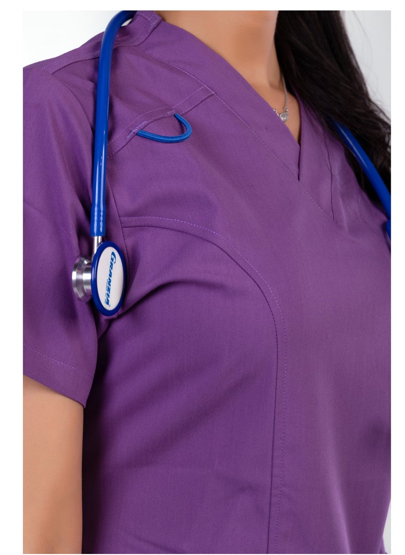 RZ - Purple medical scrubs from RZ are comfortable, flexible and elegant - Image 1