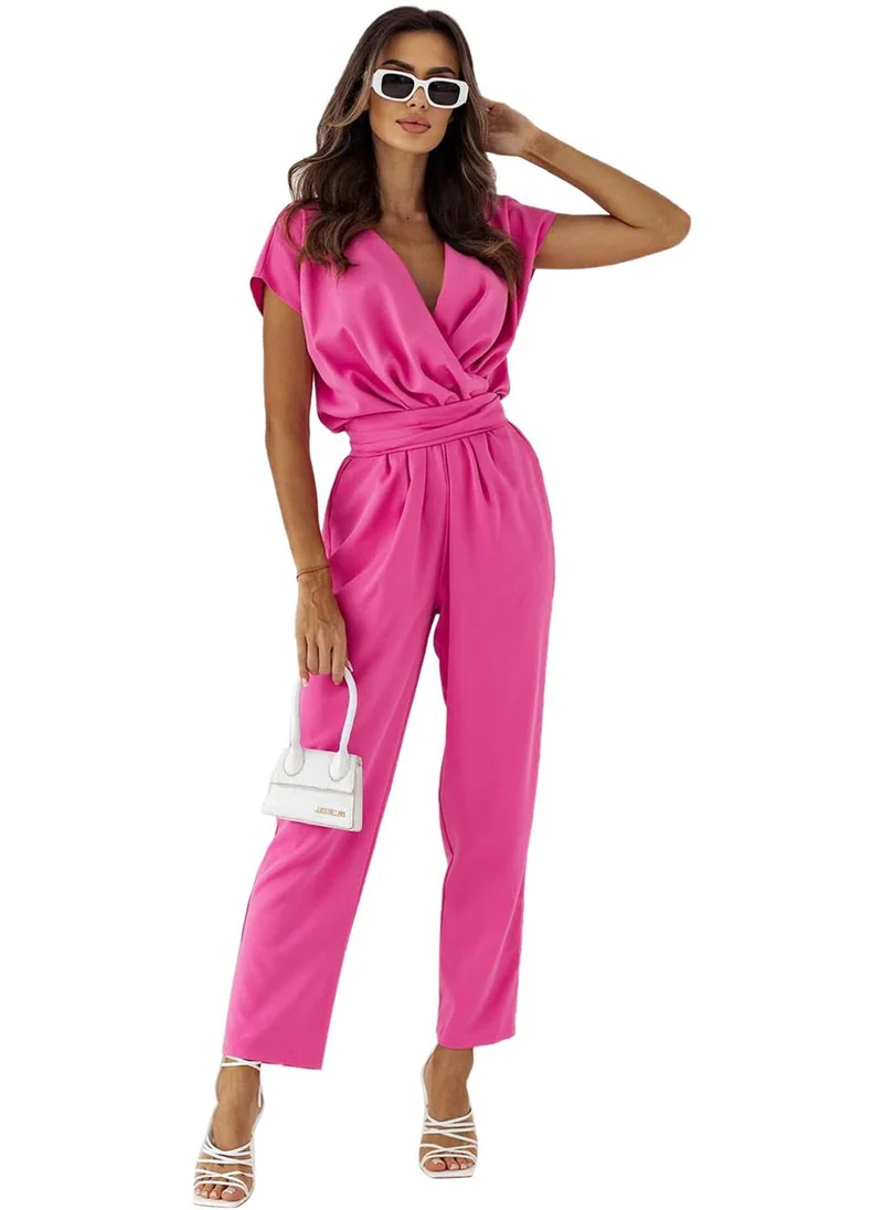 يونيكي Pink Solid Jumpsuit
