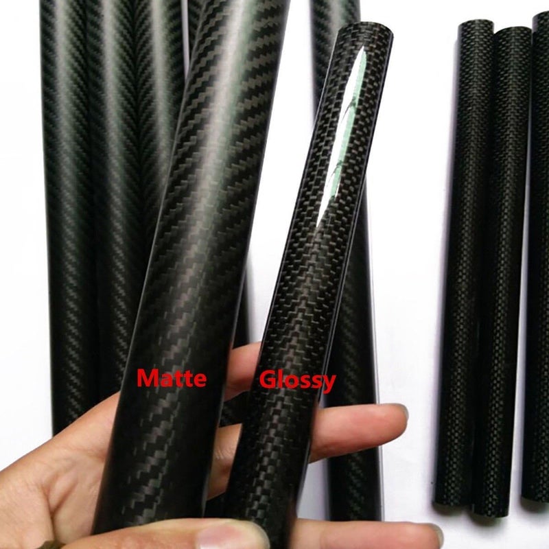 prorcmodel 2PC Roll Wrapped Carbon Fiber Tube Glossy Surface 8mm 10mm 12m (10 * 12 * 330mm) - Image 2