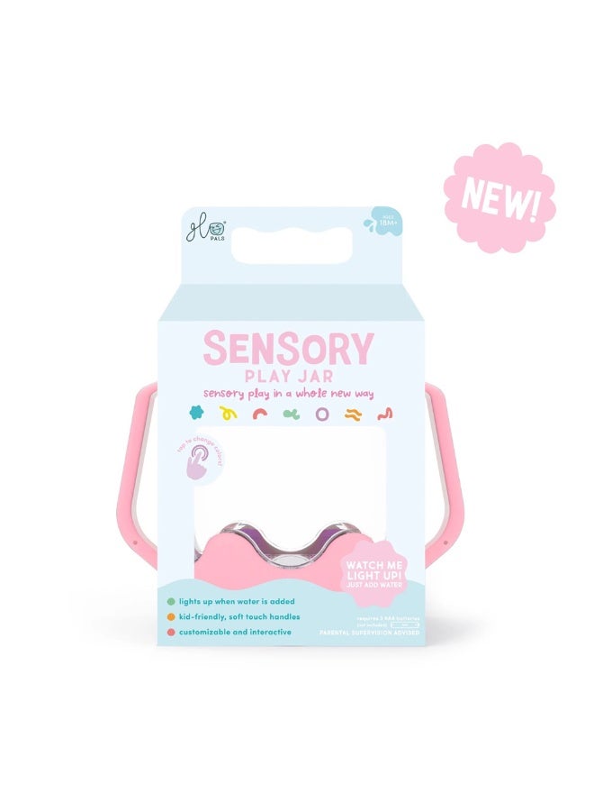 Glo Pals light up with water sensory toy play jar, baby & kids water play - Image 1