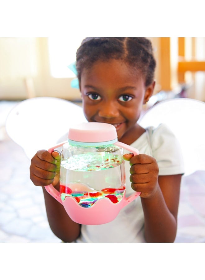 Glo Pals light up with water sensory toy play jar, baby & kids water play - Image 3