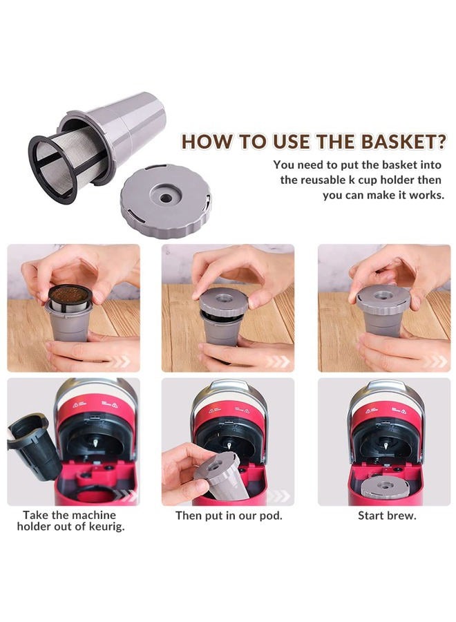 WOTOW Reusable Coffee Filter Set Replacement Filter for Keurig My style Filter Housing Fits B30 B40 B50 B60 B70 Series - Image 5