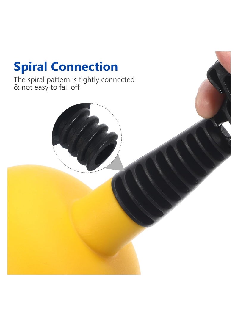 2Pcs Drain Plunger, Small Toilet Plunger, Mini Sink Plunger with Short Handle, Clog Remover Hand Ergonomic, Space-Saving, Plunger Unclogging Tool for Bathroom, Shower, Kitchen