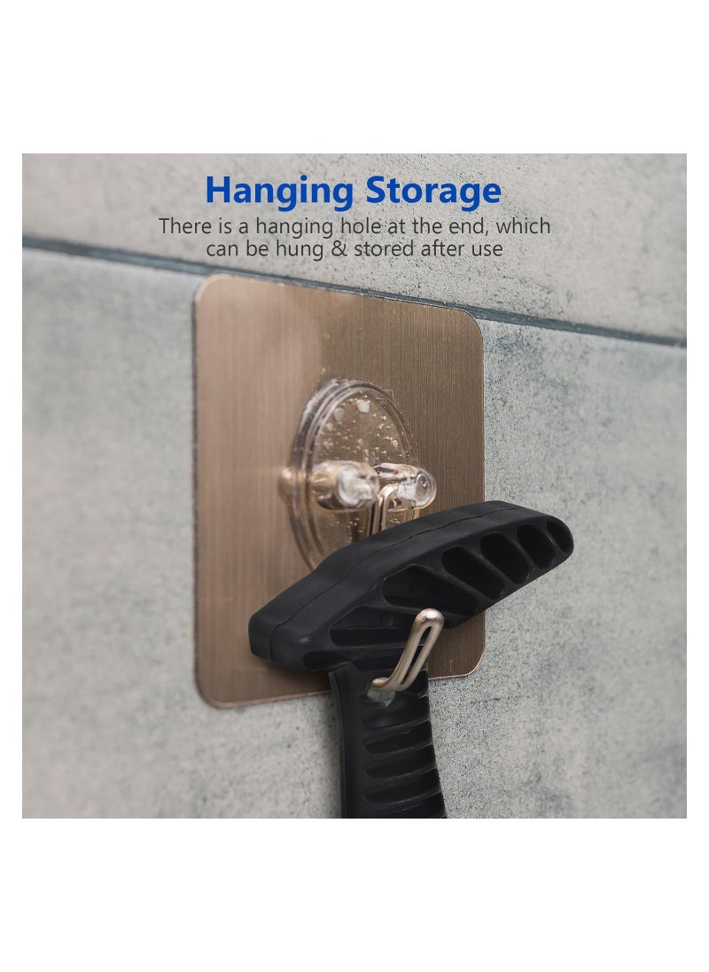 2Pcs Drain Plunger, Small Toilet Plunger, Mini Sink Plunger with Short Handle, Clog Remover Hand Ergonomic, Space-Saving, Plunger Unclogging Tool for Bathroom, Shower, Kitchen