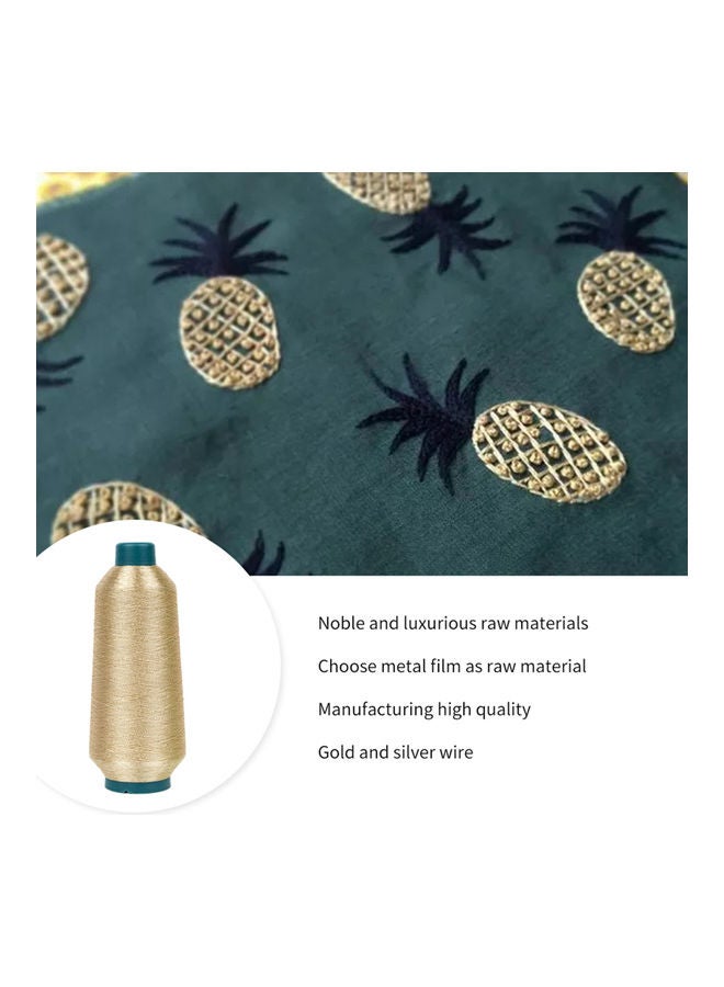 Metallic Embroidery Floss-Cross Stitch Thread Gold - Image 4