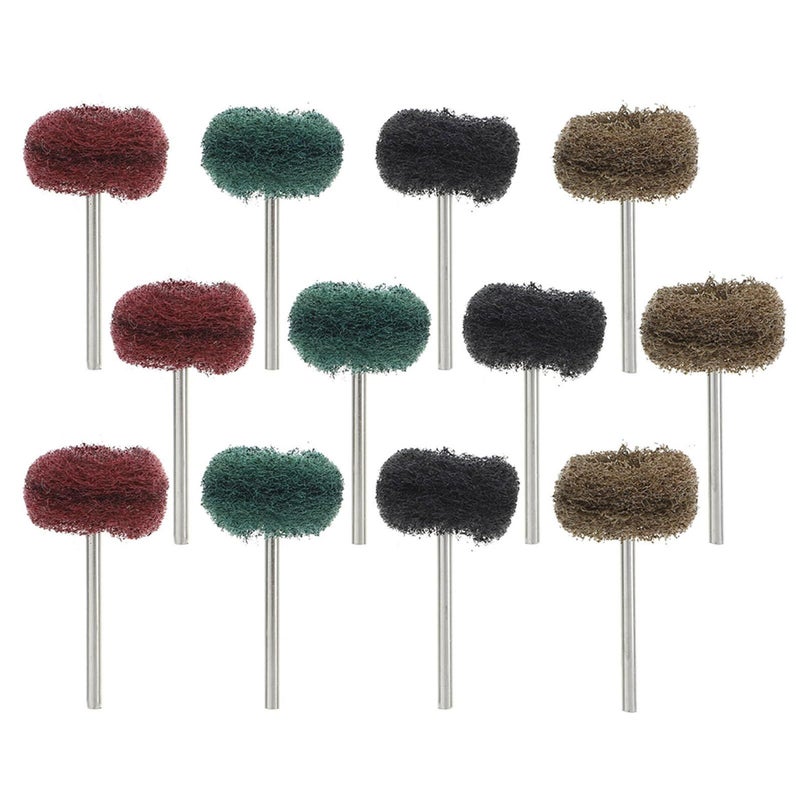 PRETZYOOM 24Pcs Nylon Fiber Drill Buffing Wheels Polishing Discs 3mm Shaft Compact Power Drill Polisher Attachments For Metal Surface Finishing And Detailing - Image 2