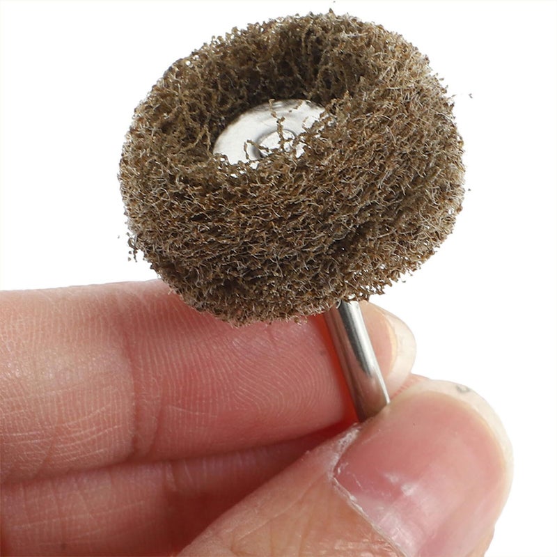 PRETZYOOM 24Pcs Nylon Fiber Drill Buffing Wheels Polishing Discs 3mm Shaft Compact Power Drill Polisher Attachments For Metal Surface Finishing And Detailing - Image 5