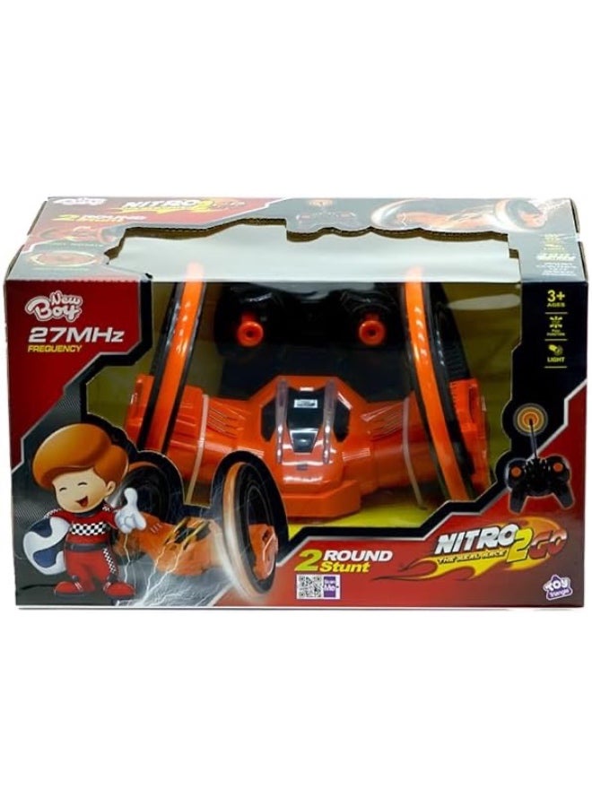 New Boy RC 2 Round Stunt Car with 2.4GHz Remote control, 360 Degree Stunt capability - Image 3
