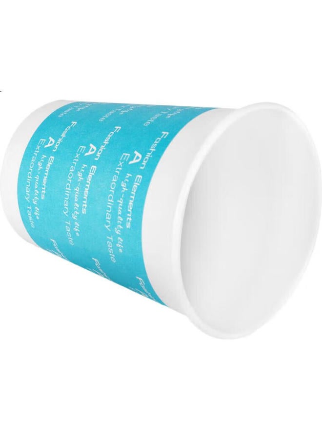 Deli 250Ml (9 Oz) Thick Disposable Paper Cups, 100-Pack, Office Supplies, Blue - Image 3