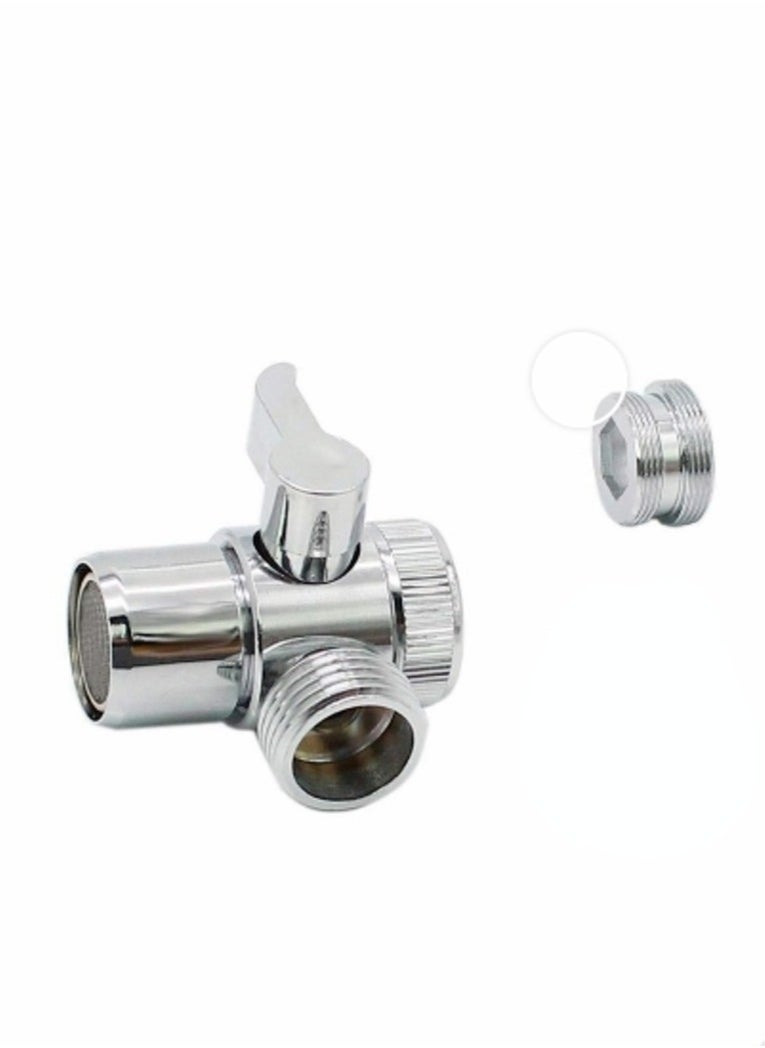 Generic Shower Attachment for Bath Taps Add Shower to Bath Filler, 28mm / 24mm Diverter, Shower Bath Bidet Attachment, Chrome M22 X M24/M28  - Image 1