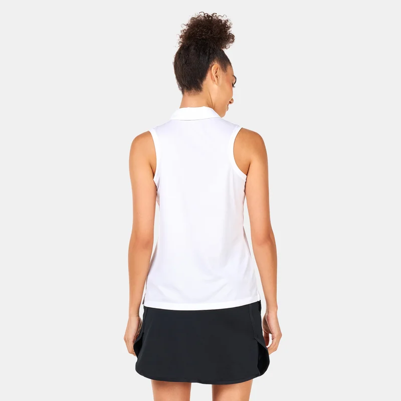 Nike White Women's Dri-FIT Victory SLD Sleeveless Polo Shirt for Women | Best Price UAE