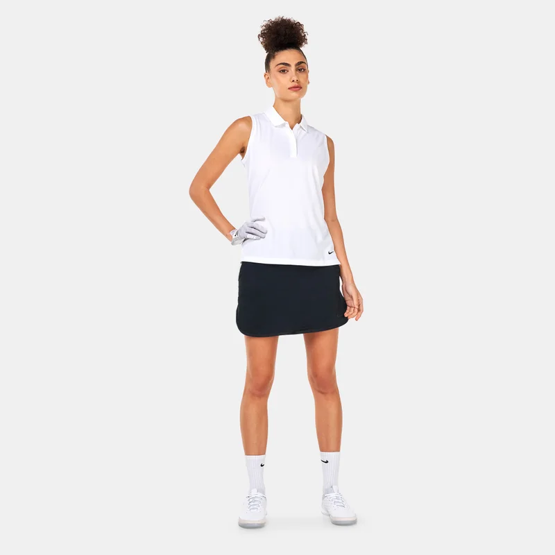 Nike White Women's Dri-FIT Victory SLD Sleeveless Polo Shirt for Women | Best Price UAE